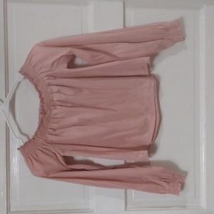 H&M Girl Blouse Size: XS Pink
